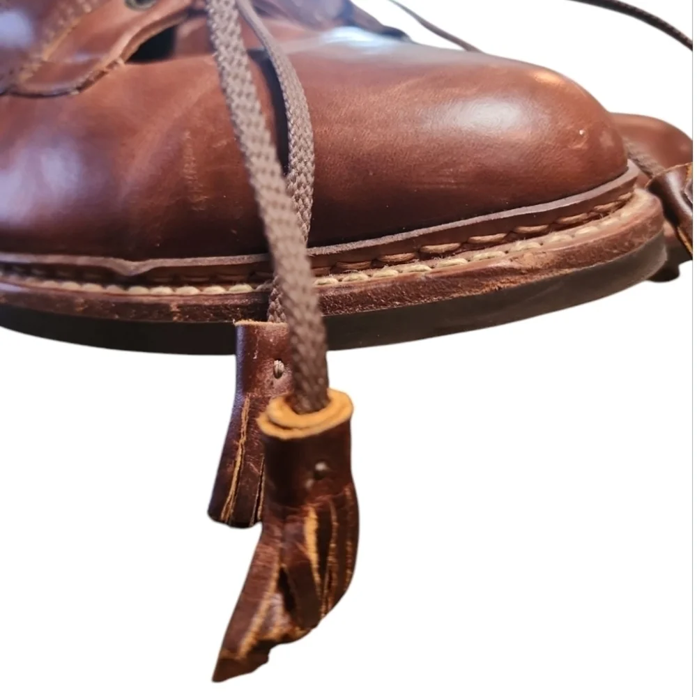 Mens Johnston & Murphy Passport Tassel Brown Leather Oxford Shoes 9.5 Old Money - Picture 9 of 9